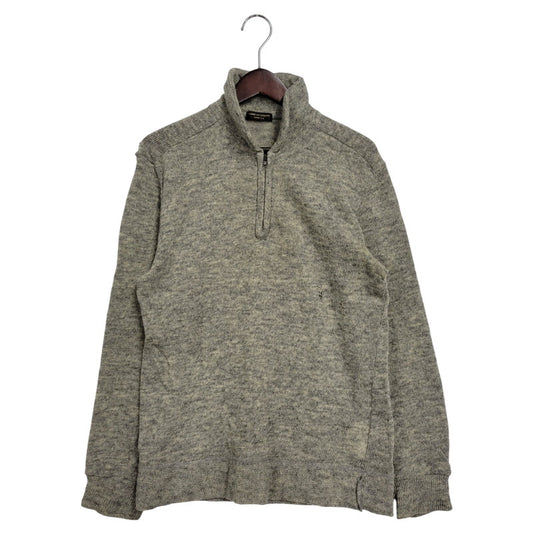 【現状渡し品】【メンズ】 COMME des GARCONS HOMME PLUS コムデギャルソンオムプリュス PT-040340 99AW HALFZIP WOOL KNITSHIRT ハーフジップ ウール ニットシャツ 140-260219-yn-09-izu サイズ：不明 カラー：グレー 万代Net店
