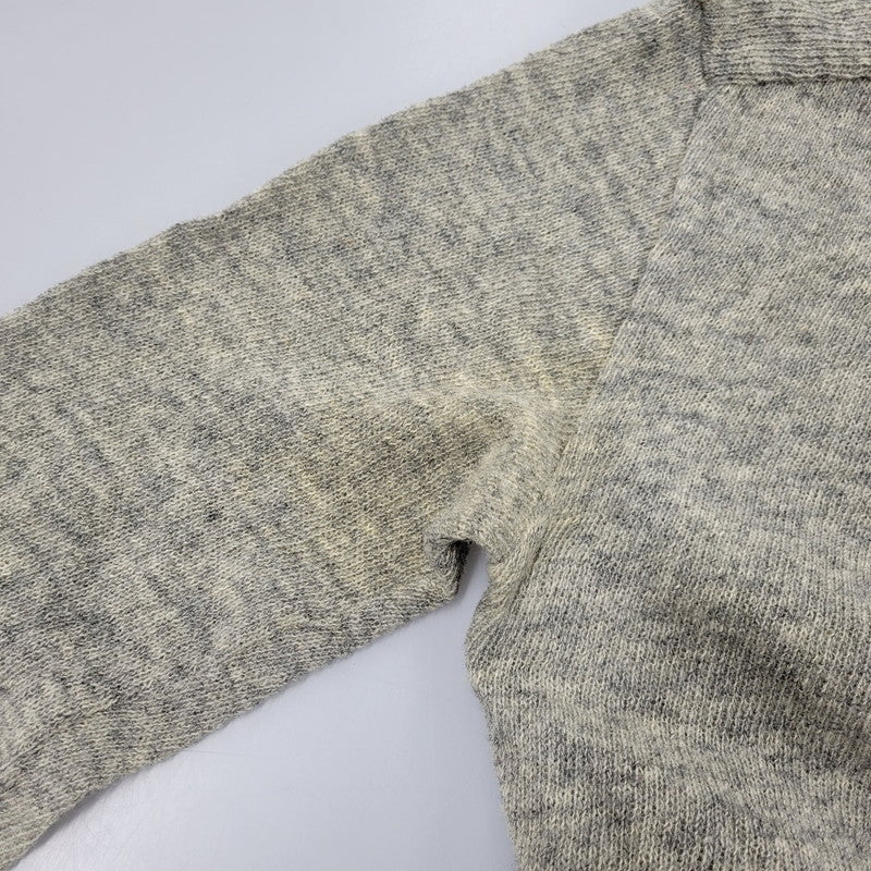 【現状渡し品】【メンズ】 PT-040340 99AW HALFZIP WOOL KNITSHIRT ハーフジップ ウール ニットシャツ 140-260219-yn-09-izu サイズ：不明 カラー：グレー 万代Net店