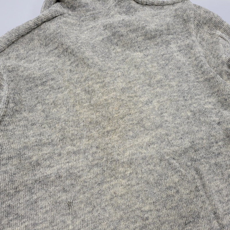 【現状渡し品】【メンズ】 PT-040340 99AW HALFZIP WOOL KNITSHIRT ハーフジップ ウール ニットシャツ 140-260219-yn-09-izu サイズ：不明 カラー：グレー 万代Net店