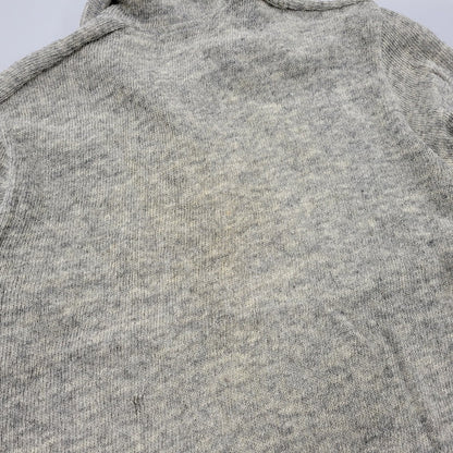 【現状渡し品】【メンズ】 PT-040340 99AW HALFZIP WOOL KNITSHIRT ハーフジップ ウール ニットシャツ 140-260219-yn-09-izu サイズ：不明 カラー：グレー 万代Net店