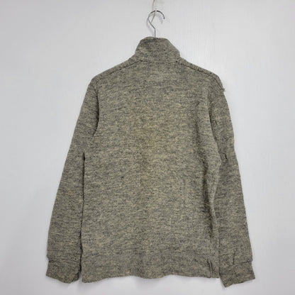 【現状渡し品】【メンズ】 PT-040340 99AW HALFZIP WOOL KNITSHIRT ハーフジップ ウール ニットシャツ 140-260219-yn-09-izu サイズ：不明 カラー：グレー 万代Net店