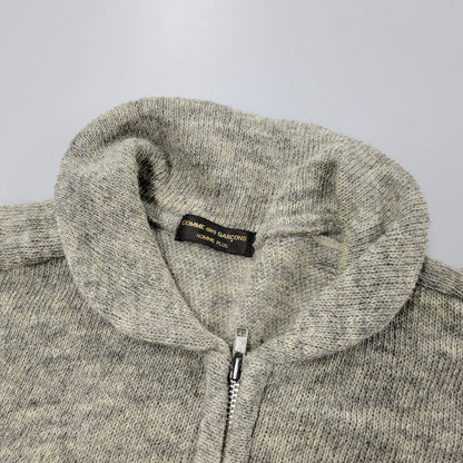 【現状渡し品】【メンズ】 PT-040340 99AW HALFZIP WOOL KNITSHIRT ハーフジップ ウール ニットシャツ 140-260219-yn-09-izu サイズ：不明 カラー：グレー 万代Net店
