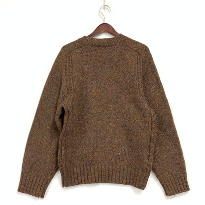 【中古品】【メンズ】 0C883623-3198 WOOL MELANGE KNIT SHIRT ウール メランジ ニット シャツ トップス セーター 146-260218-ya-05-izu サイズ：M カラー：BROWN 万代Net店