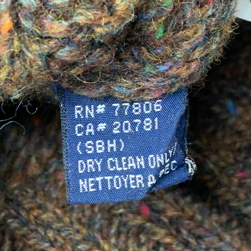 【中古品】【メンズ】 0C883623-3198 WOOL MELANGE KNIT SHIRT ウール メランジ ニット シャツ トップス セーター 146-260218-ya-05-izu サイズ：M カラー：BROWN 万代Net店