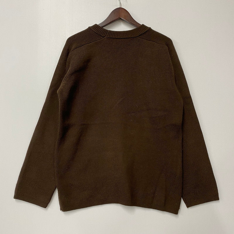 【中古品】【メンズ】 HI-K47-186 97AW FREEDOM SLEEVE WOOL KNIT SHIRT フリーダム スリーブ ウール ニット シャツ トップス 長袖 140-260219-cs-01-izu サイズ：M カラー：ブラウン 万代Net店