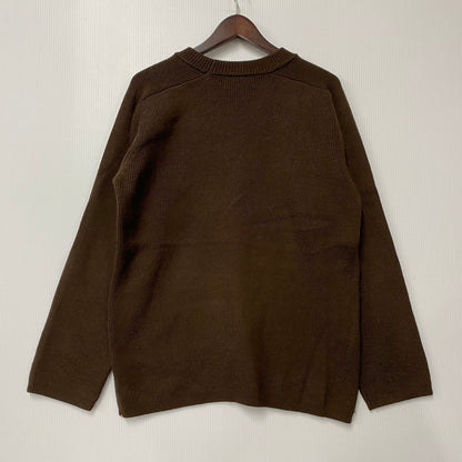 【中古品】【メンズ】 HI-K47-186 97AW FREEDOM SLEEVE WOOL KNIT SHIRT フリーダム スリーブ ウール ニット シャツ トップス 長袖 140-260219-cs-01-izu サイズ：M カラー：ブラウン 万代Net店