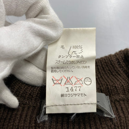 【中古品】【メンズ】 HI-K47-186 97AW FREEDOM SLEEVE WOOL KNIT SHIRT フリーダム スリーブ ウール ニット シャツ トップス 長袖 140-260219-cs-01-izu サイズ：M カラー：ブラウン 万代Net店