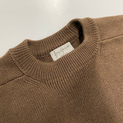 【中古品】【メンズ】 HI-K47-186 97AW FREEDOM SLEEVE WOOL KNIT SHIRT フリーダム スリーブ ウール ニット シャツ トップス 長袖 140-260219-cs-01-izu サイズ：M カラー：ブラウン 万代Net店
