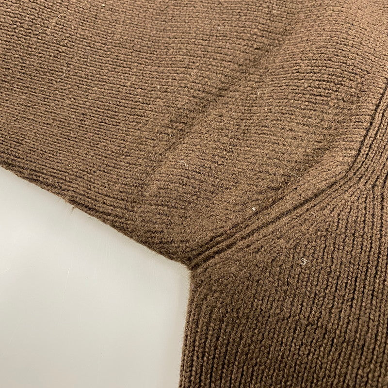【中古品】【メンズ】 HI-K47-186 97AW FREEDOM SLEEVE WOOL KNIT SHIRT フリーダム スリーブ ウール ニット シャツ トップス 長袖 140-260219-cs-01-izu サイズ：M カラー：ブラウン 万代Net店
