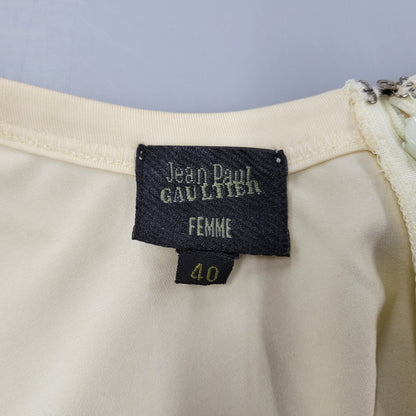 【中古品】【レディース】 JEAN PAUL GAULTIER FEMME ジャンポール ゴルチエ フェム CAMISOLE ONE-PIECE キャミソール ワンピース 168-260219-yn-05-izu サイズ：40 カラー：アイボリー 万代Net店