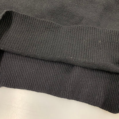 【現状渡し品】【メンズ】 WOOL KNIT SHIRT ウール ニット イングランド製 長袖 トップス 141-260220-as-31-izu サイズ：40 カラー：ブラック 万代Net店
