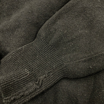 【現状渡し品】【メンズ】 WOOL KNIT SHIRT ウール ニット イングランド製 長袖 トップス 141-260220-as-31-izu サイズ：40 カラー：ブラック 万代Net店