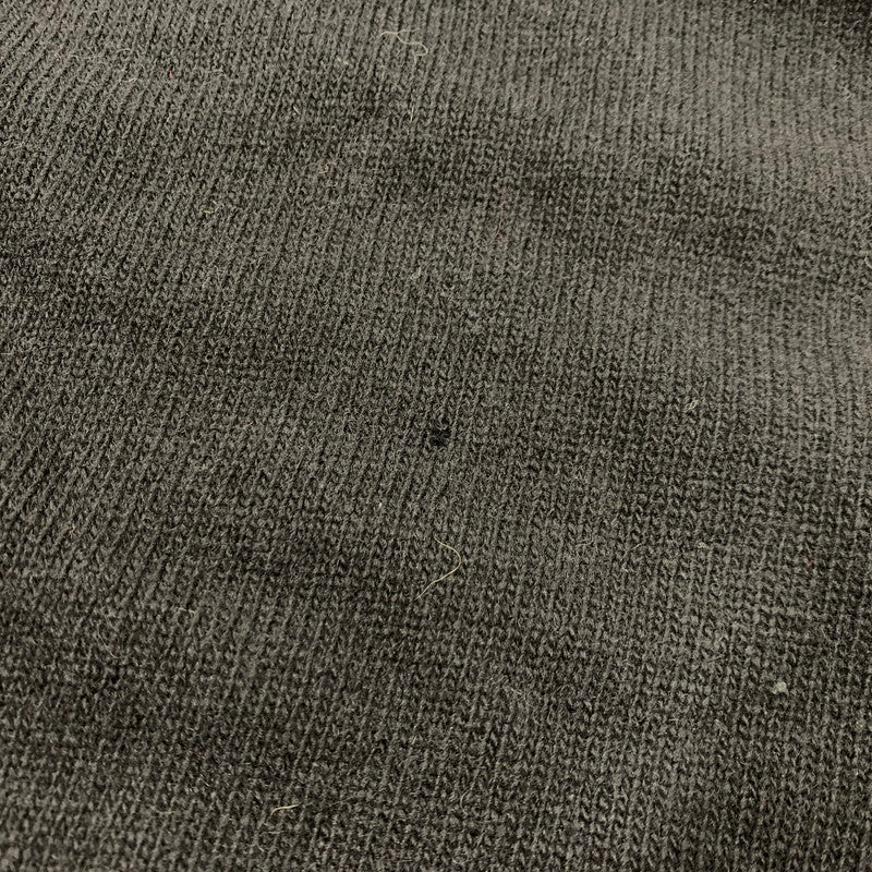 【現状渡し品】【メンズ】 WOOL KNIT SHIRT ウール ニット イングランド製 長袖 トップス 141-260220-as-31-izu サイズ：40 カラー：ブラック 万代Net店