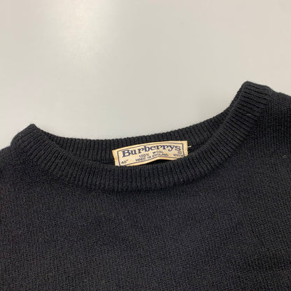 【現状渡し品】【メンズ】 WOOL KNIT SHIRT ウール ニット イングランド製 長袖 トップス 141-260220-as-31-izu サイズ：40 カラー：ブラック 万代Net店