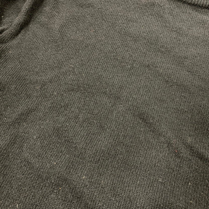 【現状渡し品】【メンズ】 WOOL KNIT SHIRT ウール ニット イングランド製 長袖 トップス 141-260220-as-31-izu サイズ：40 カラー：ブラック 万代Net店