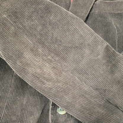 【中古品】【メンズ】 イタリア製 WOOL CHECK CORDUROY TAILORED JACKET ウール チェック コーデュロイ テーラード ジャケット 141-260219-yn-01-izu サイズ：34 カラー：ブラウン 万代Net店
