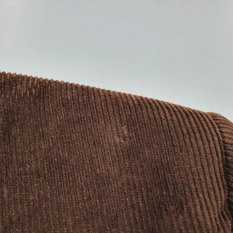 【中古品】【メンズ】 イタリア製 WOOL CHECK CORDUROY TAILORED JACKET ウール チェック コーデュロイ テーラード ジャケット 141-260219-yn-01-izu サイズ：34 カラー：ブラウン 万代Net店