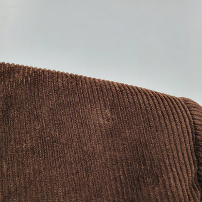 【中古品】【メンズ】 イタリア製 WOOL CHECK CORDUROY TAILORED JACKET ウール チェック コーデュロイ テーラード ジャケット 141-260219-yn-01-izu サイズ：34 カラー：ブラウン 万代Net店