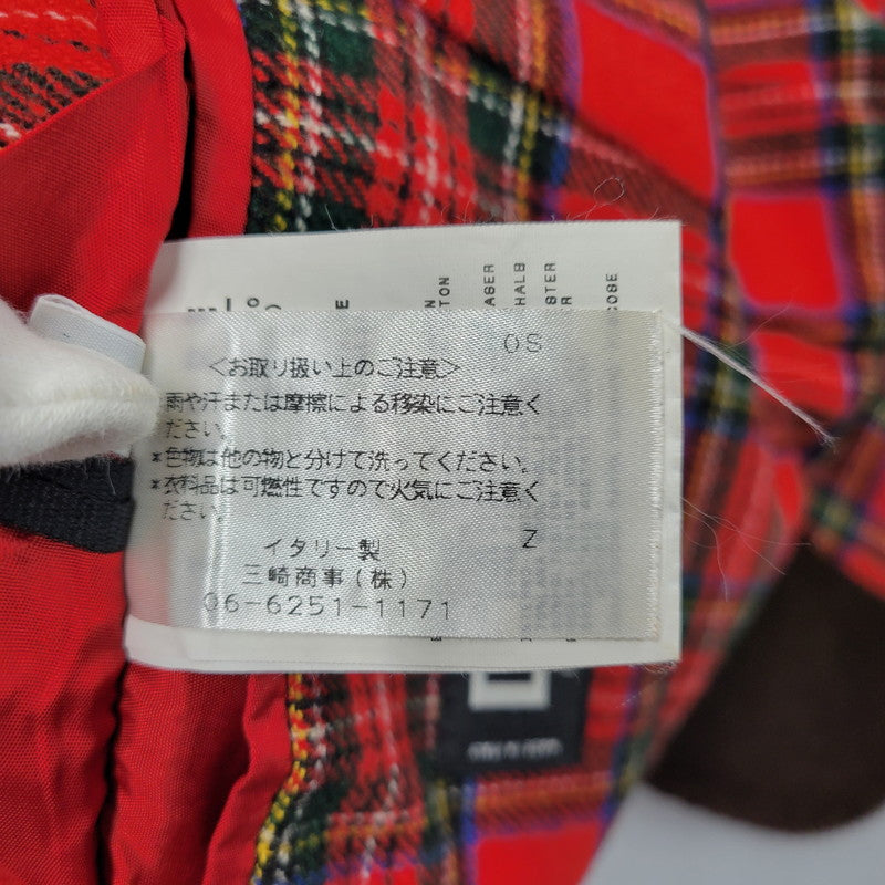 【中古品】【メンズ】 イタリア製 WOOL CHECK CORDUROY TAILORED JACKET ウール チェック コーデュロイ テーラード ジャケット 141-260219-yn-01-izu サイズ：34 カラー：ブラウン 万代Net店