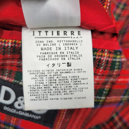 【中古品】【メンズ】 イタリア製 WOOL CHECK CORDUROY TAILORED JACKET ウール チェック コーデュロイ テーラード ジャケット 141-260219-yn-01-izu サイズ：34 カラー：ブラウン 万代Net店