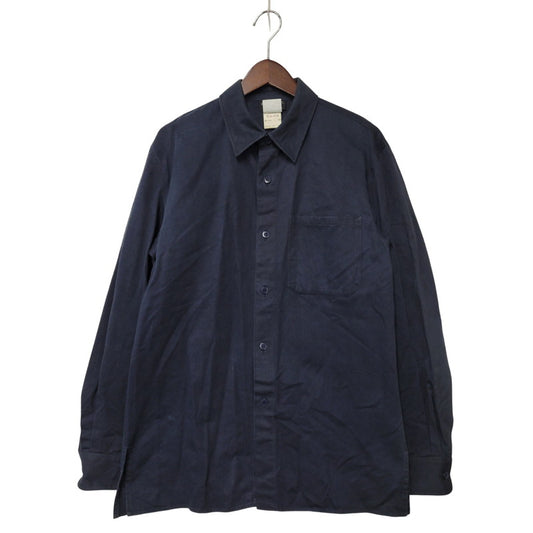 【中古品】【メンズ】 AGNES B. HOMME アニエスベーオム 064475 フランス製 WORK SHIRT ワークシャツ 141-260219-tt-01-izu サイズ：38 カラー：ネイビー 万代Net店