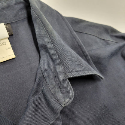 【中古品】【メンズ】 AGNES B. HOMME アニエスベーオム 064475 フランス製 WORK SHIRT ワークシャツ 141-260219-tt-01-izu サイズ：38 カラー：ネイビー 万代Net店