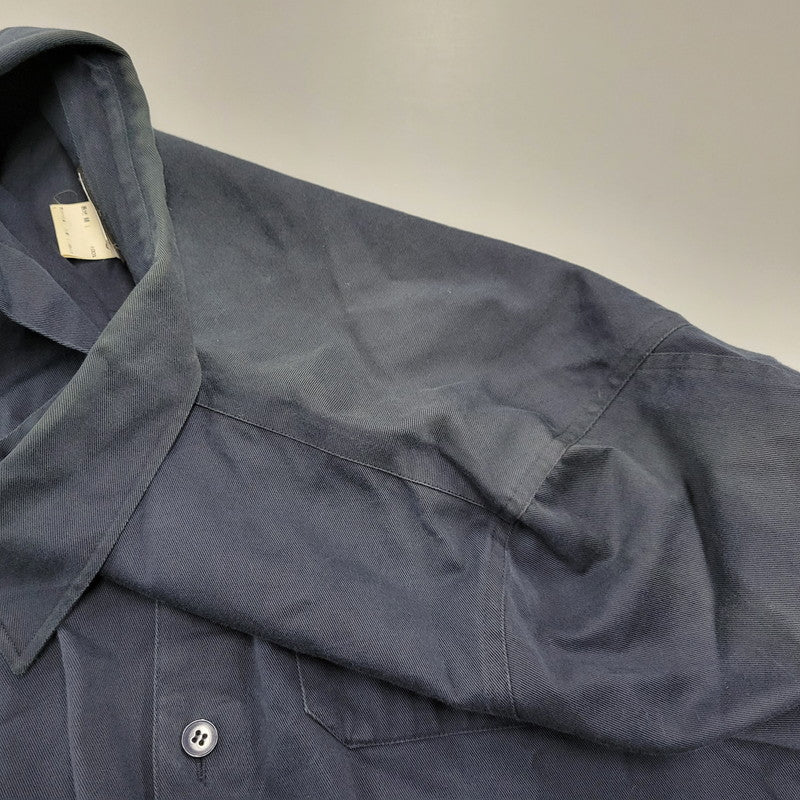 【中古品】【メンズ】 AGNES B. HOMME アニエスベーオム 064475 フランス製 WORK SHIRT ワークシャツ 141-260219-tt-01-izu サイズ：38 カラー：ネイビー 万代Net店