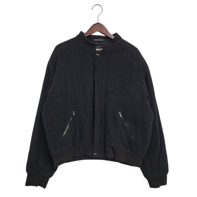 【現状渡し品】【メンズ】 AGNES B. HOMME アニエスベーオム 90’S フランス製 WOOL COLLARLESS JACKET ウール カラーレス ジャケット アウター 141-260219-yn-02-izu サイズ：1 カラー：ブラック 万代Net店
