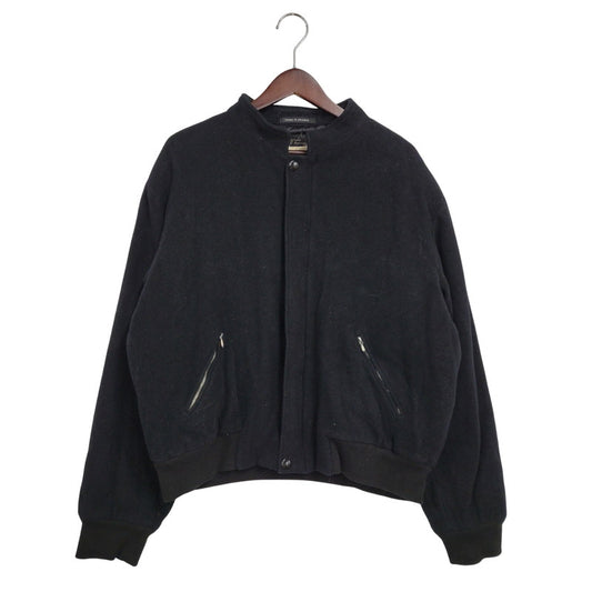 【現状渡し品】【メンズ】 AGNES B. HOMME アニエスベーオム 90’S フランス製 WOOL COLLARLESS JACKET ウール カラーレス ジャケット アウター 141-260219-yn-02-izu サイズ：1 カラー：ブラック 万代Net店