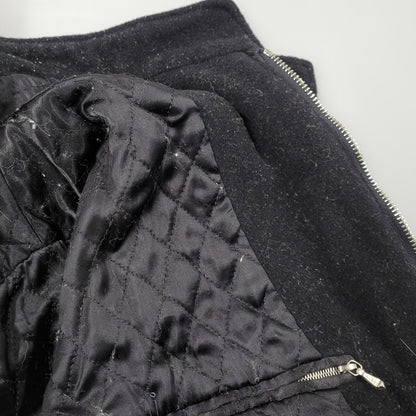 【現状渡し品】【メンズ】 AGNES B. HOMME アニエスベーオム 90’S フランス製 WOOL COLLARLESS JACKET ウール カラーレス ジャケット アウター 141-260219-yn-02-izu サイズ：1 カラー：ブラック 万代Net店