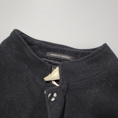 【現状渡し品】【メンズ】 AGNES B. HOMME アニエスベーオム 90’S フランス製 WOOL COLLARLESS JACKET ウール カラーレス ジャケット アウター 141-260219-yn-02-izu サイズ：1 カラー：ブラック 万代Net店