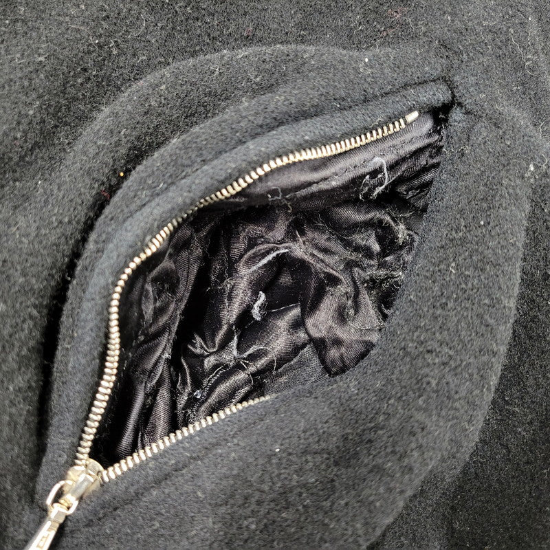 【現状渡し品】【メンズ】 AGNES B. HOMME アニエスベーオム 90’S フランス製 WOOL COLLARLESS JACKET ウール カラーレス ジャケット アウター 141-260219-yn-02-izu サイズ：1 カラー：ブラック 万代Net店