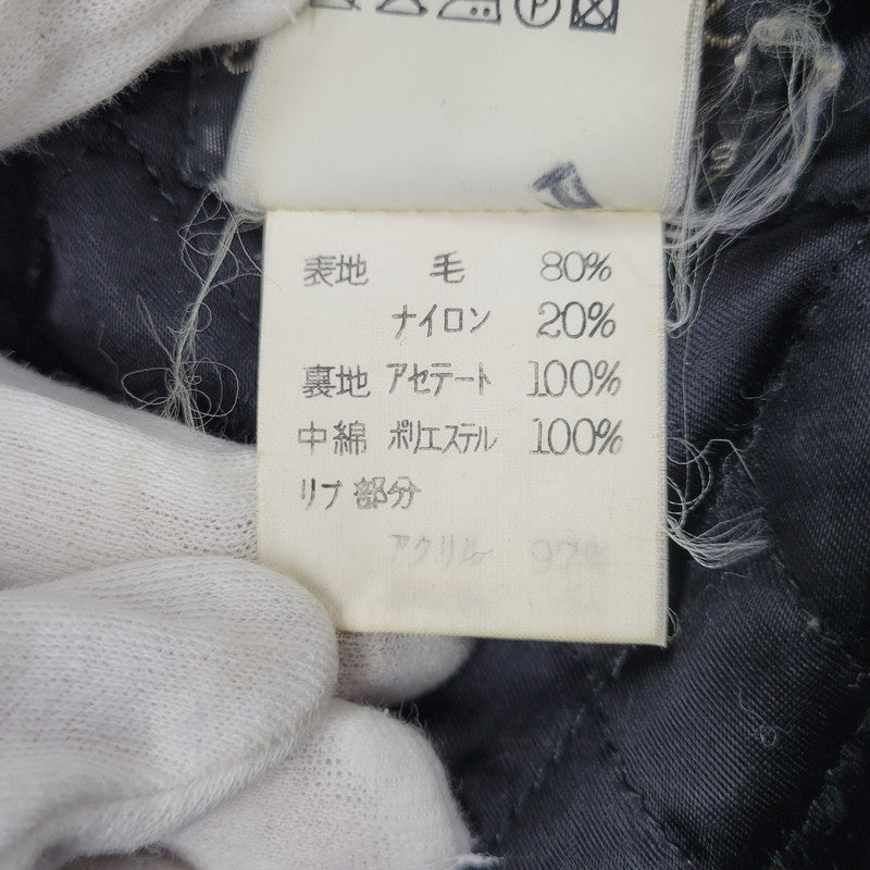 【現状渡し品】【メンズ】 AGNES B. HOMME アニエスベーオム 90’S フランス製 WOOL COLLARLESS JACKET ウール カラーレス ジャケット アウター 141-260219-yn-02-izu サイズ：1 カラー：ブラック 万代Net店