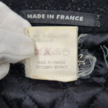 【現状渡し品】【メンズ】 AGNES B. HOMME アニエスベーオム 90’S フランス製 WOOL COLLARLESS JACKET ウール カラーレス ジャケット アウター 141-260219-yn-02-izu サイズ：1 カラー：ブラック 万代Net店