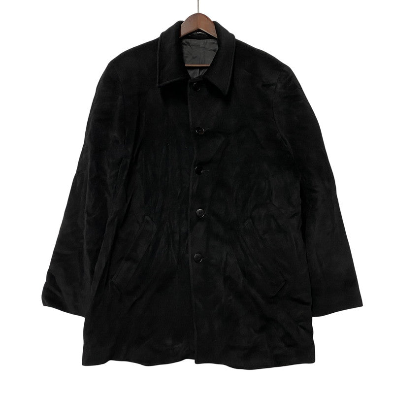 【中古品】【メンズ】 AGNES B. HOMME アニエスベー オム 100713 00’S フランス製 SHORT BALMACAAN COAT ショート バルマカーン コート アウター 141-260219-cs-09-izu サイズ：2 カラー：ブラック 万代Net店
