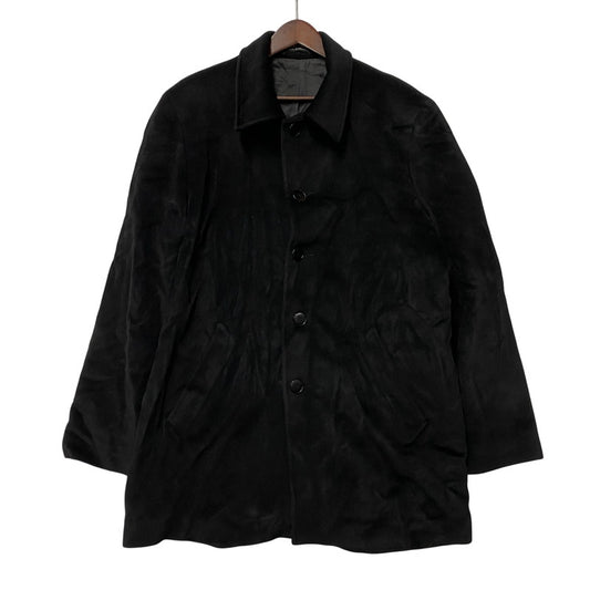 【中古品】【メンズ】 AGNES B. HOMME アニエスベー オム 100713 00’S フランス製 SHORT BALMACAAN COAT ショート バルマカーン コート アウター 141-260219-cs-09-izu サイズ：2 カラー：ブラック 万代Net店