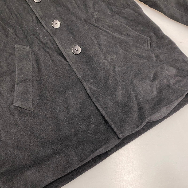 【中古品】【メンズ】 AGNES B. HOMME アニエスベー オム 100713 00’S フランス製 SHORT BALMACAAN COAT ショート バルマカーン コート アウター 141-260219-cs-09-izu サイズ：2 カラー：ブラック 万代Net店