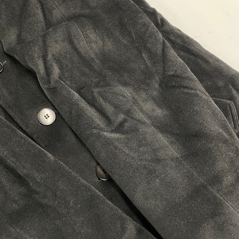 【中古品】【メンズ】 AGNES B. HOMME アニエスベー オム 100713 00’S フランス製 SHORT BALMACAAN COAT ショート バルマカーン コート アウター 141-260219-cs-09-izu サイズ：2 カラー：ブラック 万代Net店