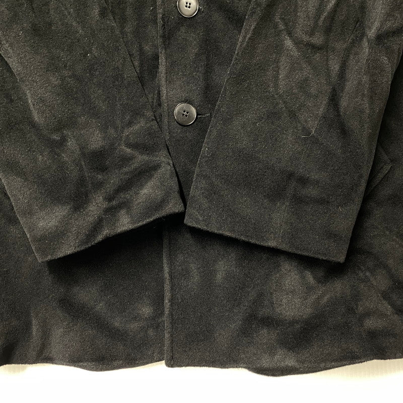 【中古品】【メンズ】 AGNES B. HOMME アニエスベー オム 100713 00’S フランス製 SHORT BALMACAAN COAT ショート バルマカーン コート アウター 141-260219-cs-09-izu サイズ：2 カラー：ブラック 万代Net店