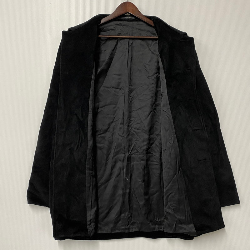 【中古品】【メンズ】 AGNES B. HOMME アニエスベー オム 100713 00’S フランス製 SHORT BALMACAAN COAT ショート バルマカーン コート アウター 141-260219-cs-09-izu サイズ：2 カラー：ブラック 万代Net店