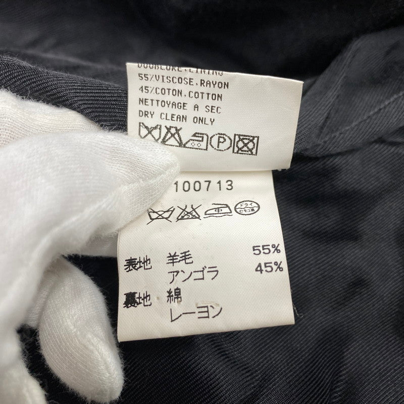 【中古品】【メンズ】 AGNES B. HOMME アニエスベー オム 100713 00’S フランス製 SHORT BALMACAAN COAT ショート バルマカーン コート アウター 141-260219-cs-09-izu サイズ：2 カラー：ブラック 万代Net店