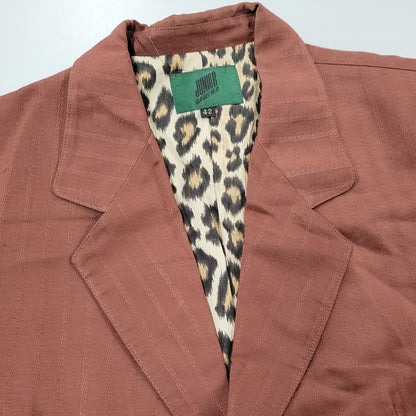 【中古品】【レディース】 JUNIOR GAULTIER ジュニアゴルチェ 金ボタン LEOPARD RAYON SUIT SET UP レオパード レーヨン スーツ セットアップ 168-260219-yn-06-izu サイズ：42 カラー：BORDEAUX 万代Net店