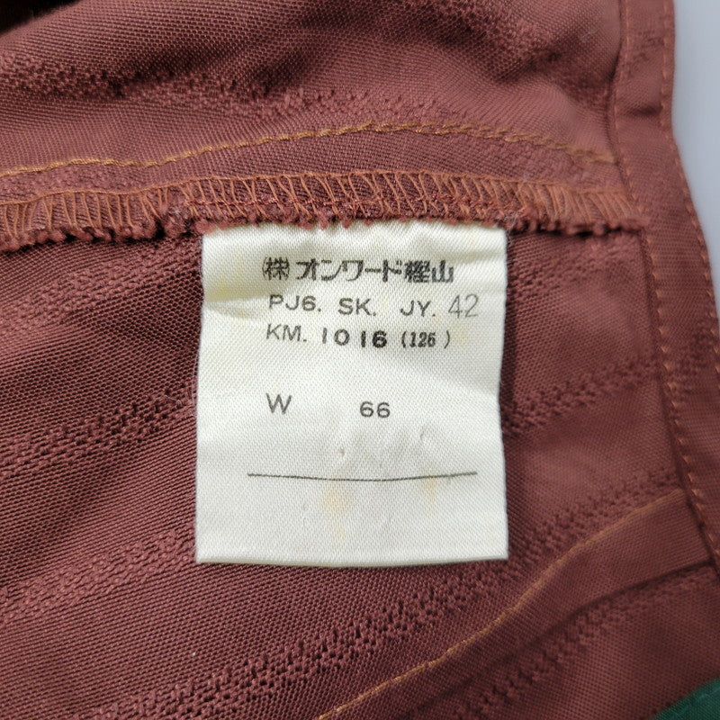 【中古品】【レディース】 JUNIOR GAULTIER ジュニアゴルチェ 金ボタン LEOPARD RAYON SUIT SET UP レオパード レーヨン スーツ セットアップ 168-260219-yn-06-izu サイズ：42 カラー：BORDEAUX 万代Net店