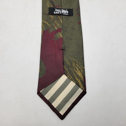 【中古美品】【メンズ】 JEAN PAUL GAULTIER HOMME ジャンポールゴルチエオム SILK NECKTIE シルク ネクタイ 187-260218-yn-03-izu カラー：グリーン系 万代Net店