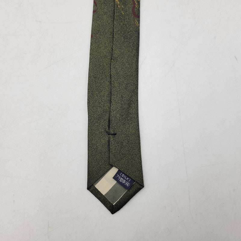 【中古美品】【メンズ】 JEAN PAUL GAULTIER HOMME ジャンポールゴルチエオム SILK NECKTIE シルク ネクタイ 187-260218-yn-03-izu カラー：グリーン系 万代Net店