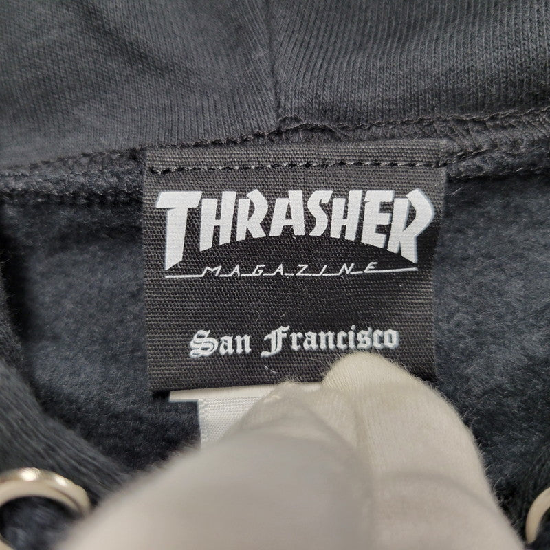 【中古美品】【メンズ】 TH8501 MAG LOGOマグ ロゴ HOODIE フーディー パーカー　トップス　 142-260218-mh-05-izu サイズ：L カラー：ブラック 万代Net店