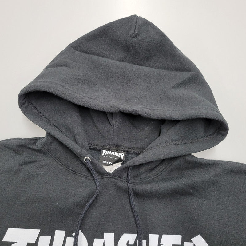 【中古美品】【メンズ】 TH8501 MAG LOGOマグ ロゴ HOODIE フーディー パーカー　トップス　 142-260218-mh-05-izu サイズ：L カラー：ブラック 万代Net店