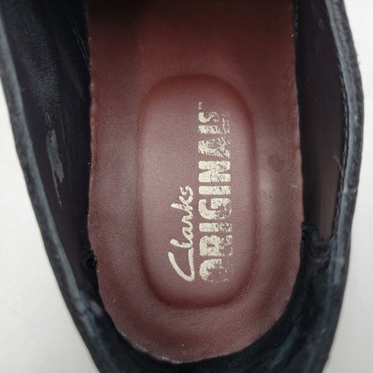 【中古品】【メンズ】 Clarks クラークス 26179178 DESERT ROCK LO デザート ロック ロー シューズ 靴 164-260217-yn-13-izu サイズ：UK9 カラー：ブラックレザー 万代Net店