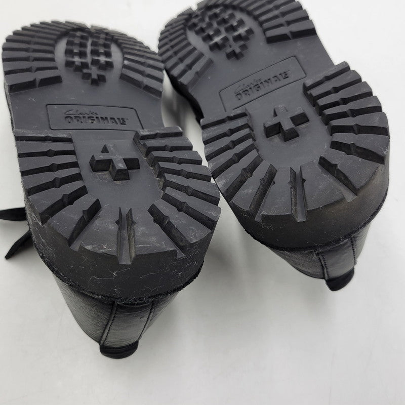 【中古品】【メンズ】 Clarks クラークス 26179178 DESERT ROCK LO デザート ロック ロー シューズ 靴 164-260217-yn-13-izu サイズ：UK9 カラー：ブラックレザー 万代Net店