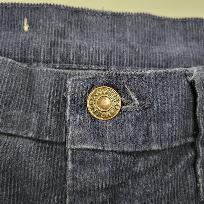 【中古品】【メンズ】 MR.LEGGS ミスターレグス 42TALON CORDUROY FLARE PANTS コーデュロイ フレアパンツ ボトムス 157-260218-as-23-izu カラー：ネイビー 万代Net店